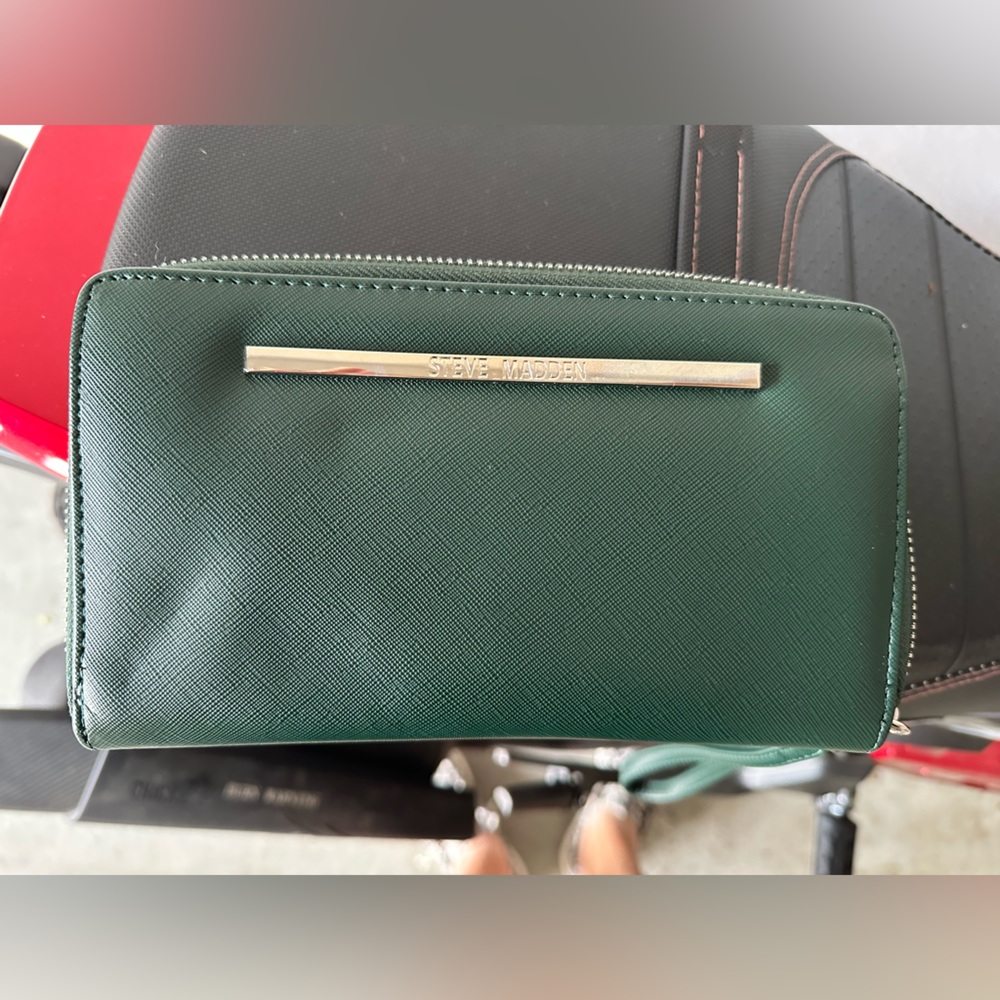 Forest green wallet